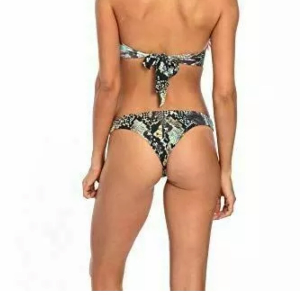 Corpo Bonito Junior Snake Blue Print Cheeky Bikini Bottom